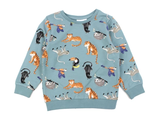 Name It mineral blue printet sweatshirt